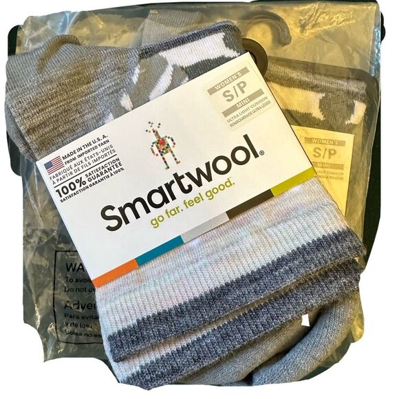3 Pairs x Smartwool Women’s Floral Mini Boot Socks S/P - Picture 1 of 3